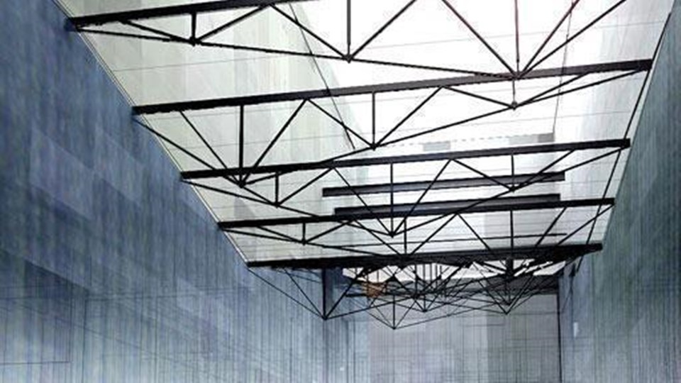 Biblioteca en la ribera del Manzanares