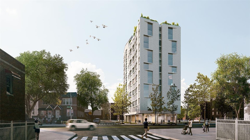 Torre de viviendas en NY